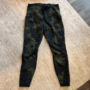 All in Motion Camouflage Leggings - Black and Green